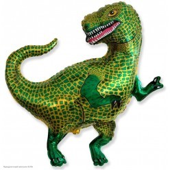 Шар фольга Динозавр Тираннозавр зелёный 85*82 см