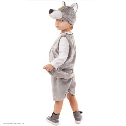 Костюм детский "Волк Фомка" р.28, 110 см