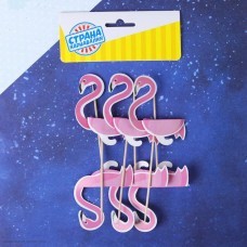 Шпажки "Фламинго" объёмные 6 штук