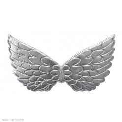 Крылышки Ангела, Единорога 42*20см (металлик) серебряные