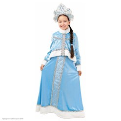 Костюм детский "Снегурочка Танюшка" р.32, 128 см