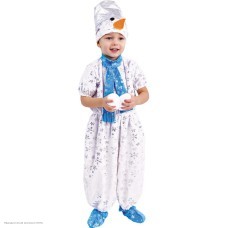 Костюм детский "Снеговик" р.26, 104 см