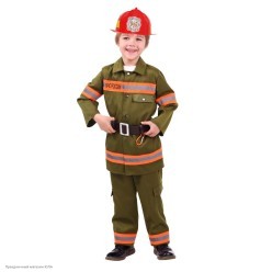 Костюм детский "Пожарный" р.30, 116 см