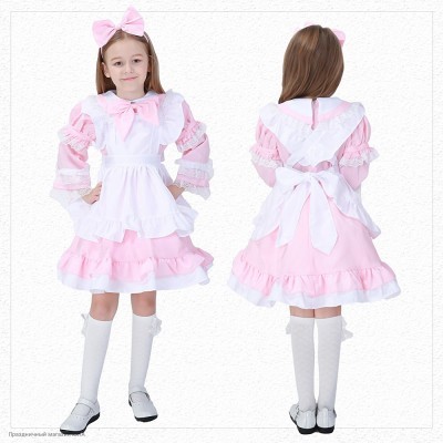 Костюм детский "Кукла Алиса" розовый 110-120 см РС5651-р-M