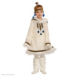 Костюм детский "Чукча девочка" р.28, 116 см