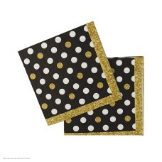 Салфетки "Голливуд" Happy Birthday 24*24см, 12шт