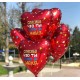 Шар фольга Сердце "Спасибо, что ты есть!" красный 19''/48см 754955