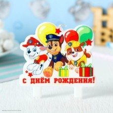 Свеча для торта "Щенячий патруль" 6см Свеча для торта "Щенячий патруль" 6см