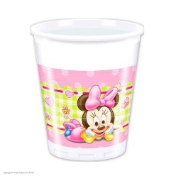 Стаканы "Минни Малышка" 200 мл 8 шт, пластик