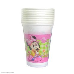 Стаканы "Минни Малышка" 200 мл 8 шт, пластик