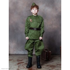 Костюм детский "Солдат ВОВ" р.42, 158см