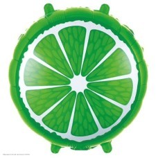 Шар фольга Круг "Лайм" 18"/45см