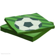 Салфетки "Футбольный мяч" 33*33 см, 20шт