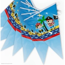 Гирлянда-флажки "Пираты" 21*30см 3м (бумага)