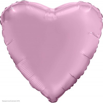 Шар фольга Сердце, Розовый фламинго Мистик 19''/48см 758168
