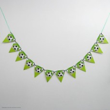 Гирлянда-флажки "Футбол" 22*19 см (бумага)