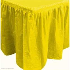 Юбка для стола Жёлтая 75*400 см (полиэтилен)