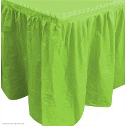 Юбка для стола Зелёная 75*400 см (полиэтилен)