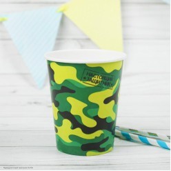 Стаканы "Военные" 250 мл, 10 шт (бумага)