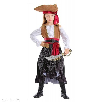 Костюм детский "Пиратка Стелла" 110-120 см РС5656-S