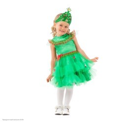 Костюм детский "Ёлочка зелёная" р.32, 122 см