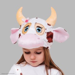 Шапочка Коровка (плюш) детская
