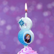 Свеча-цифра 8 Холодное сердце, 12см Свеча-цифра 8 Холодное сердце, 12см