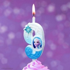 Свеча-цифра 9 Холодное сердце, 12см Свеча-цифра 9 Холодное сердце, 12см