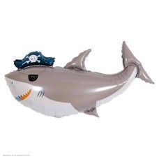 Шар фольга Акула-Пират 90*55 см