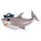 Шар фольга Акула-Пират 90*55 см 19179