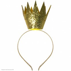 Корона на ободке "Принцесса" золотая