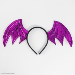 Ободок "Крылья летучей мыши" (металлик, фатин) 19*35см