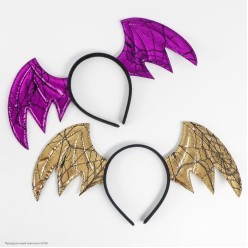 Ободок "Крылья летучей мыши" (металлик, фатин) 19*35см