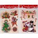 Наклейки статические с блеском "Новогоднее ассорти" 26*20см К1981-11