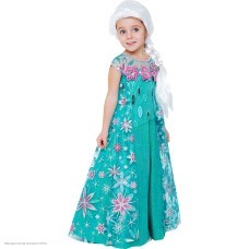 Костюм детский "Эльза" зелёный р.26, 104 см