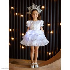 Костюм детский "Снежинка Аврора" р.28, 110 см