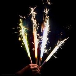 Фонтан настольный "Цветное пламя" 10см, 4 штуки