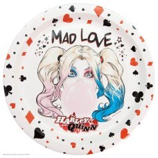 Тарелки "Харли Квинн" 23 см 6 шт, бумага