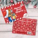 Письмо Деду Морозу с наклейкам "Мишка" в конверте, 22*15см 3570441