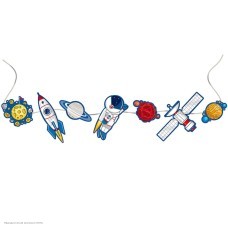 Гирлянда-фигурки на ленте "Космос" 200 см Гирлянда-фигурки на ленте "Космос" 200 см