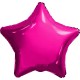 Шар фольга Звезда, Фуксия 19''/48 см 220410