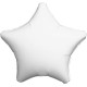 Шар фольга Звезда, Белый 19''/48см 757413