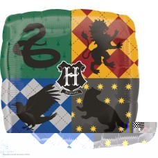 Шар фольга Квадрат "Гарри Поттер, Факультеты" 18"/45см Шар фольга Квадрат "Гарри Поттер, Факультеты" 18"/45см