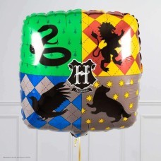 Шар фольга Квадрат "Гарри Поттер, Факультеты" 18"/45см Шар фольга Квадрат "Гарри Поттер, Факультеты" 18"/45см