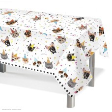 Скатерть "Котики и Собачки" 120*180 см, полиэтилен