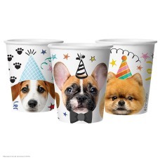 Стаканы "Собачки" 250мл 6шт, бумага