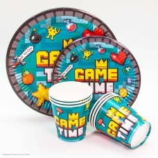 Стаканы "Game Time" Пиксели 250 мл 6 шт, бумага