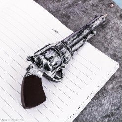 Ручка фигурная "Настоящий мужик" Револьвер, пластик 15*2см