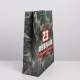 Пакет L 31*40*11,5см "С Днём Защитника Отечества" хаки 7112474