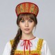 Кокошник "Зоя" красный 